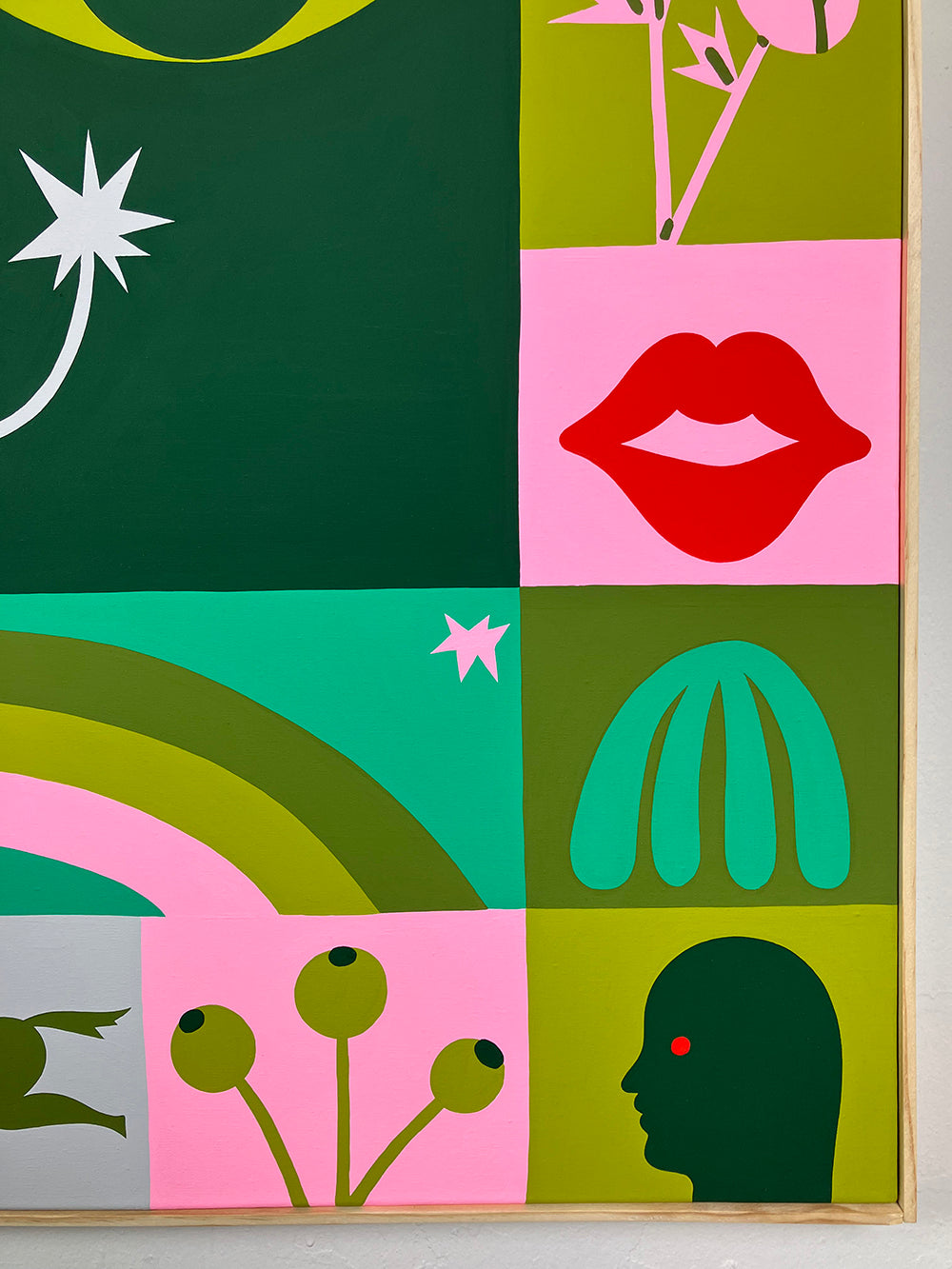 Painting by Eddie Perrote titled "Quilt of Dreams" - 4.