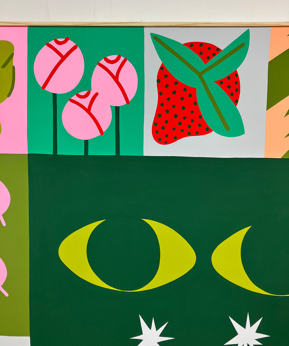 Painting by Eddie Perrote titled "Quilt of Dreams" - 3.