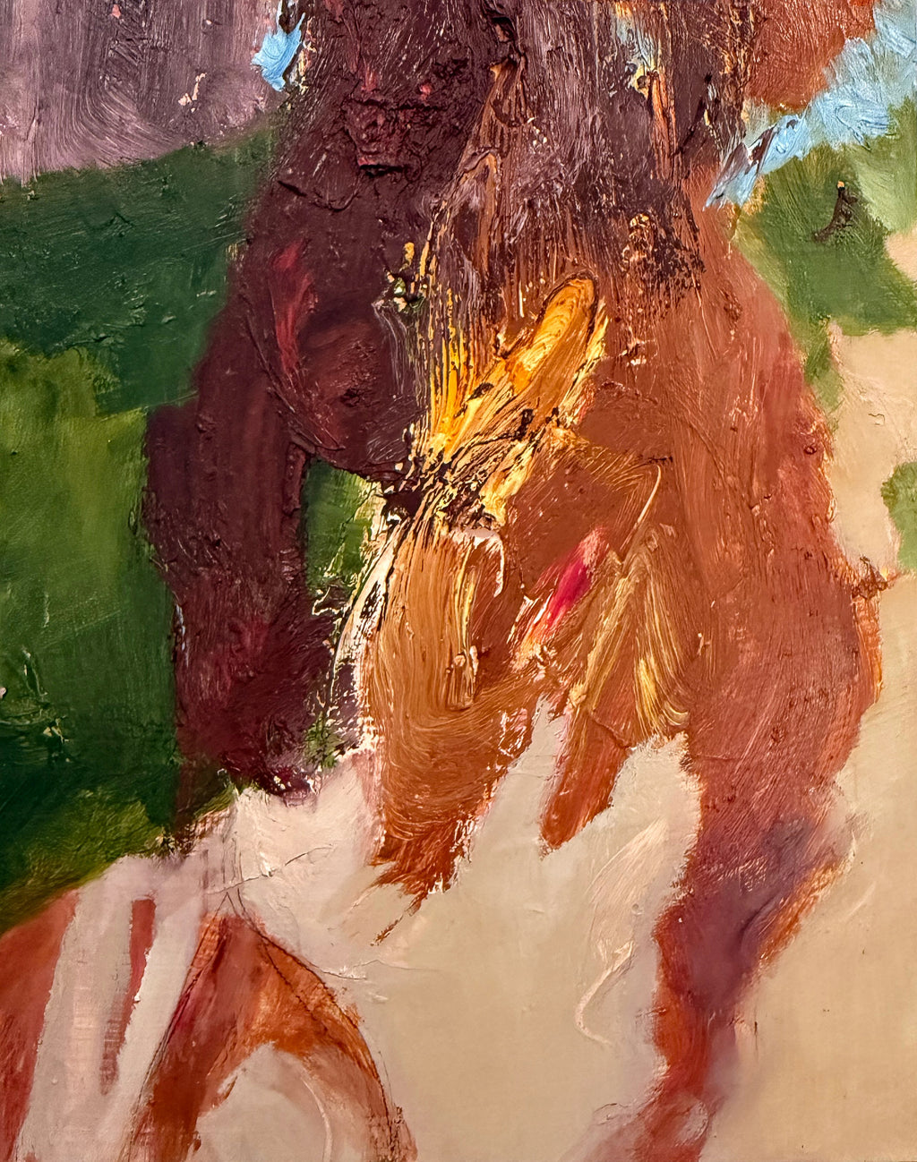 Painting by Elisa Gomez titled "Autumn Shades IV" - 3.
