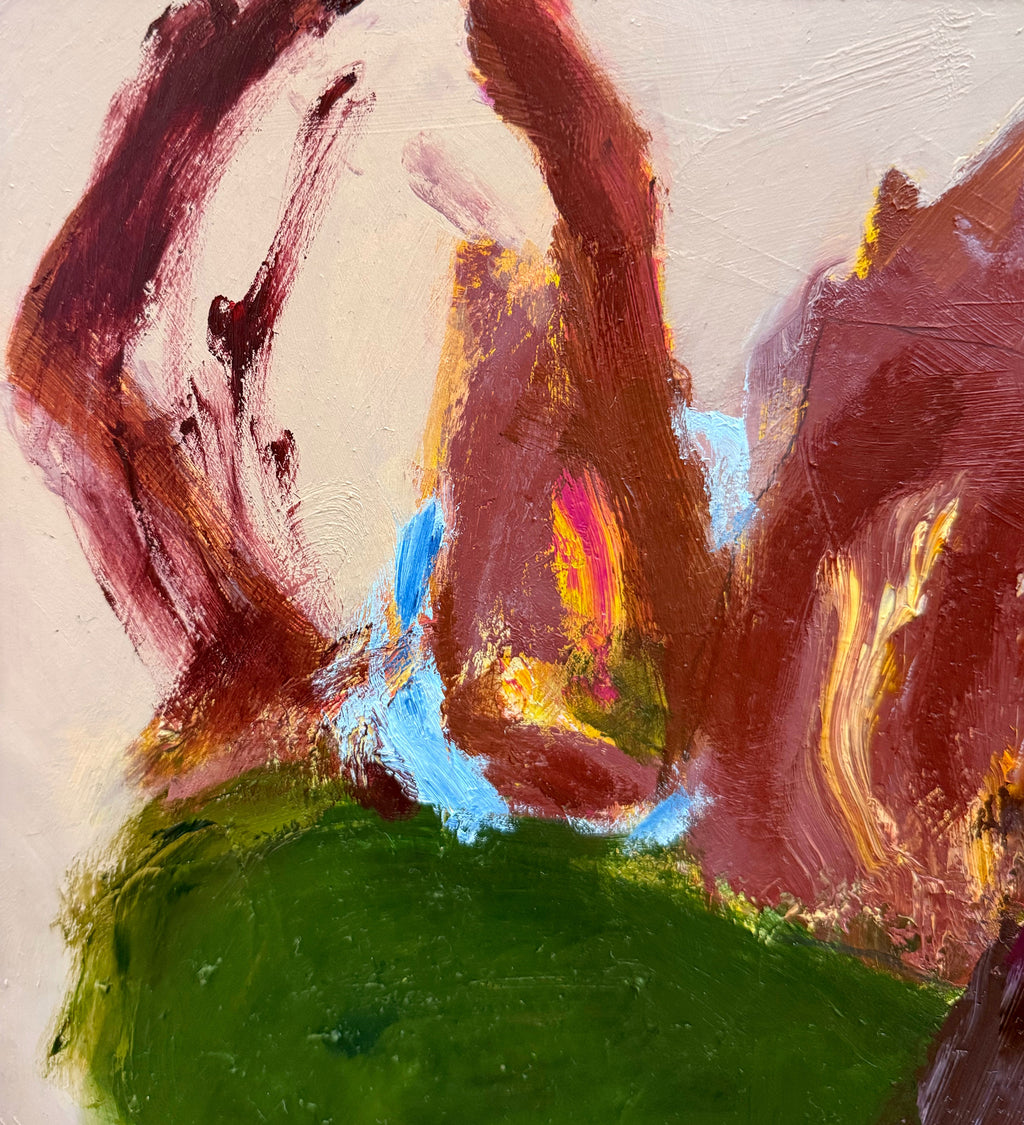 Painting by Elisa Gomez titled "Autumn Shades V" - 3.