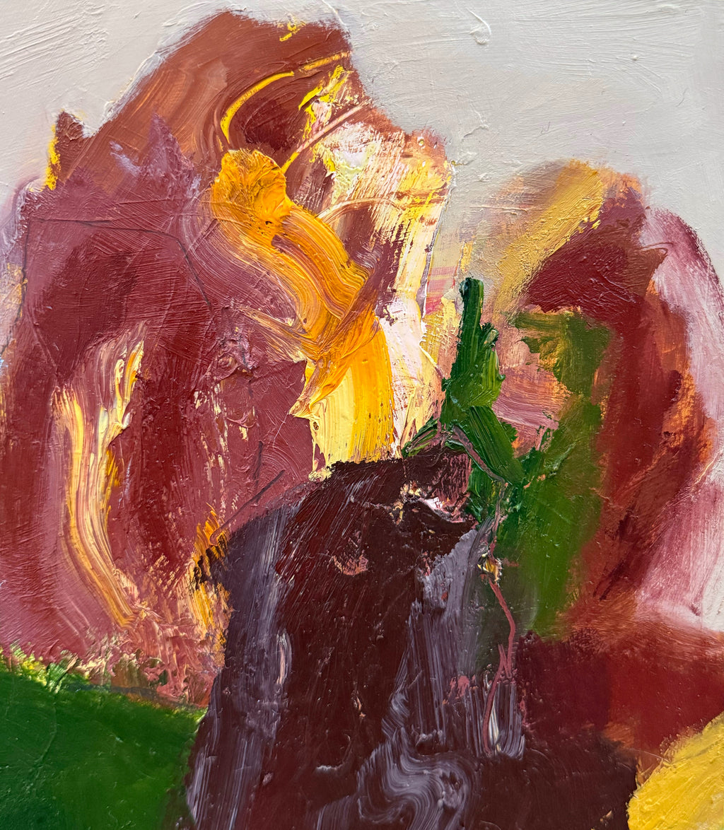 Painting by Elisa Gomez titled "Autumn Shades V" - 4.