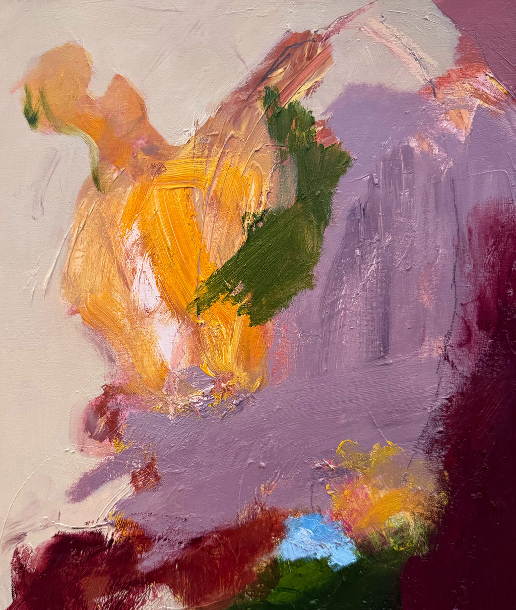 Painting by Elisa Gomez titled "Autumn Shades VII" - 4.