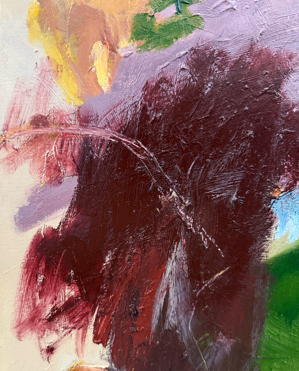 Painting by Elisa Gomez titled "Autumn Shades VIII" - 4.