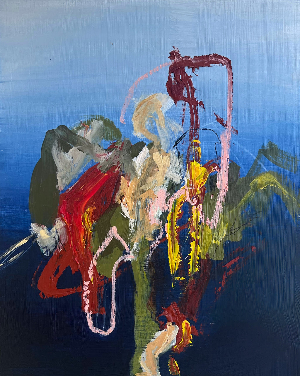 Painting by Elisa Gomez titled "Bear Lake I" - 2.