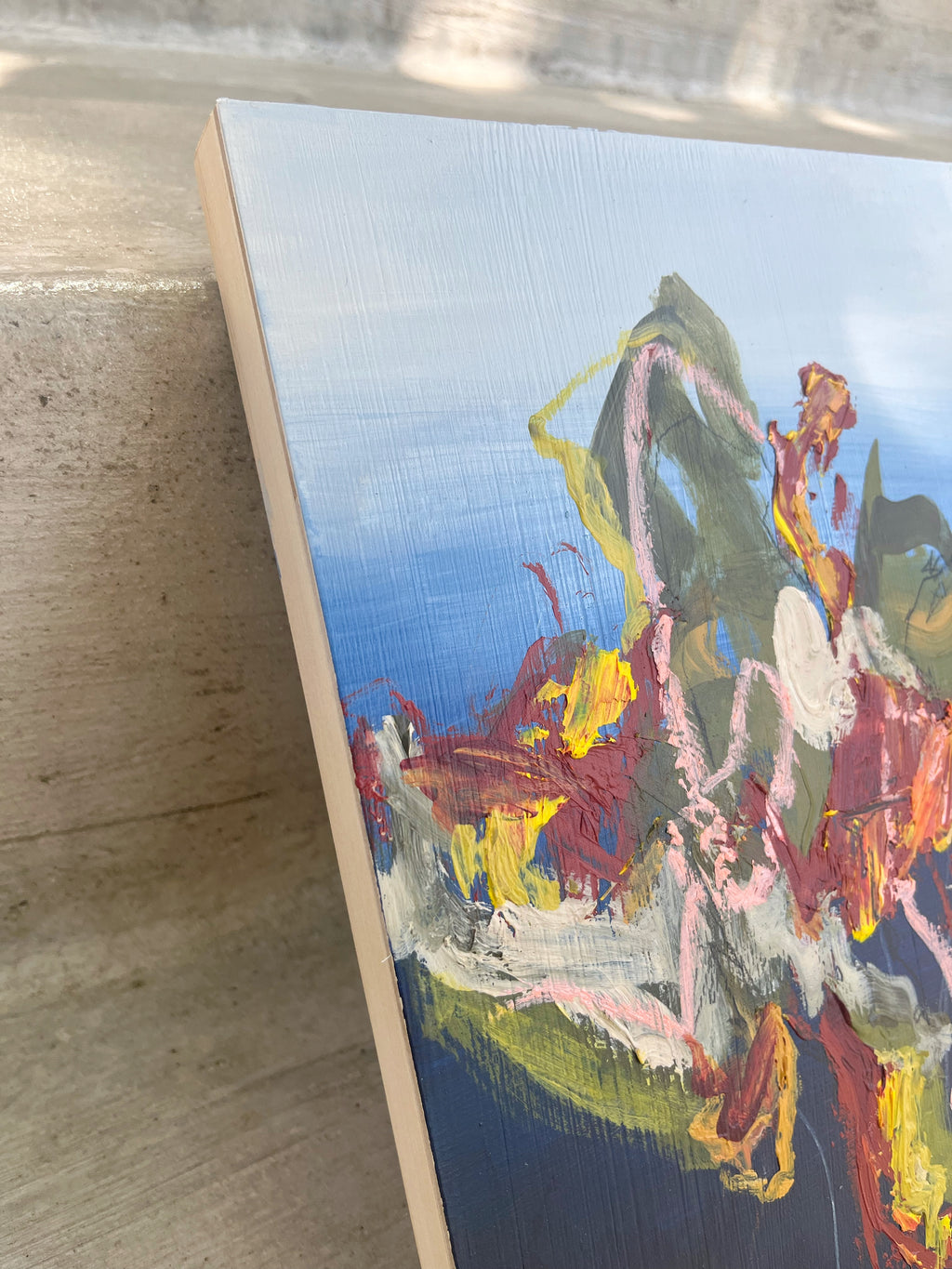 Painting by Elisa Gomez titled "Bear Lake II" - 3.