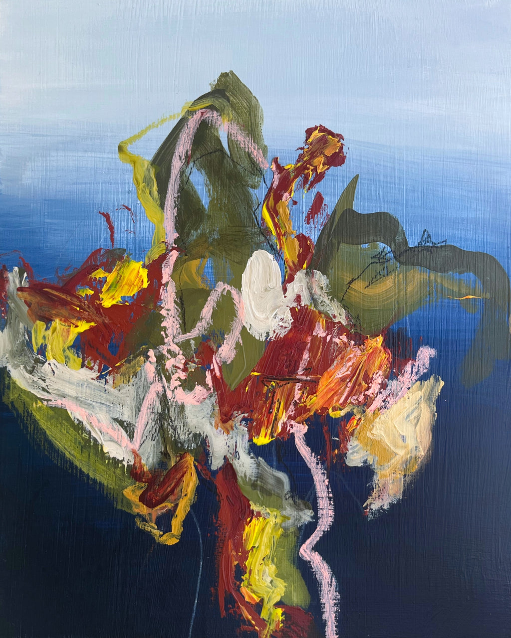 Painting by Elisa Gomez titled "Bear Lake II" - 2.