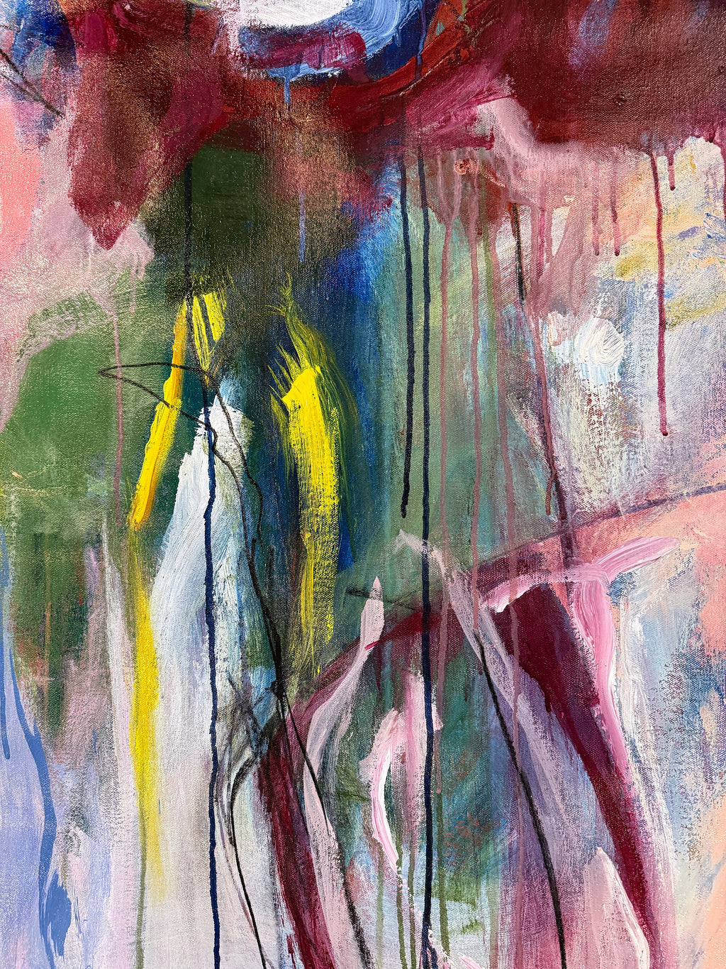 Painting by Elisa Gomez titled "Crush III" - 6.