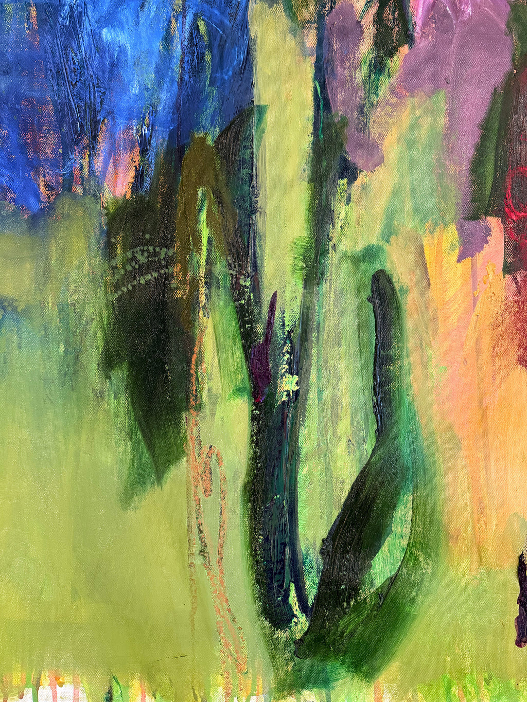 Painting by Elisa Gomez titled "Espontanéa VII" - 4.