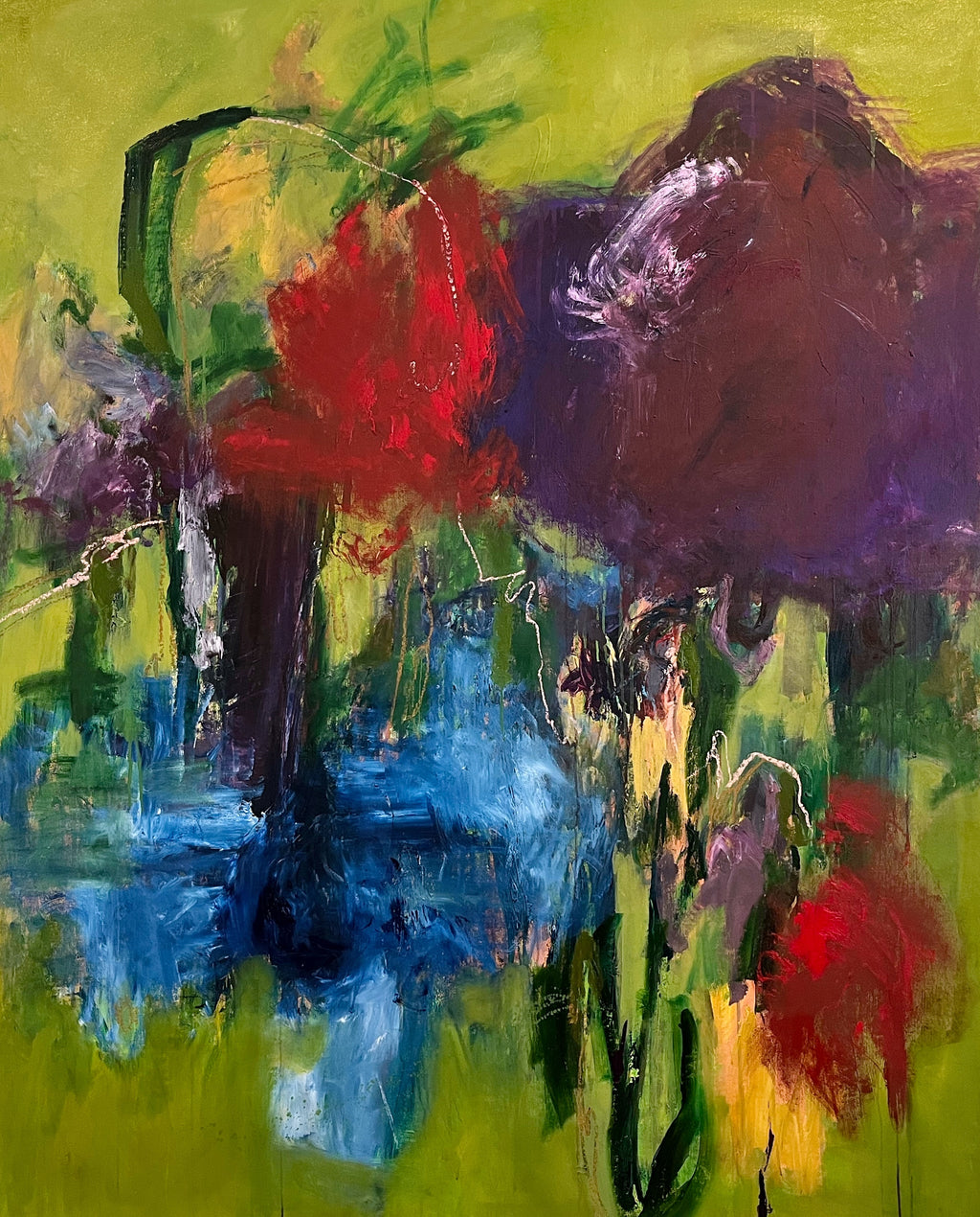 Painting by Elisa Gomez titled "Espontanéa VII" - 2.