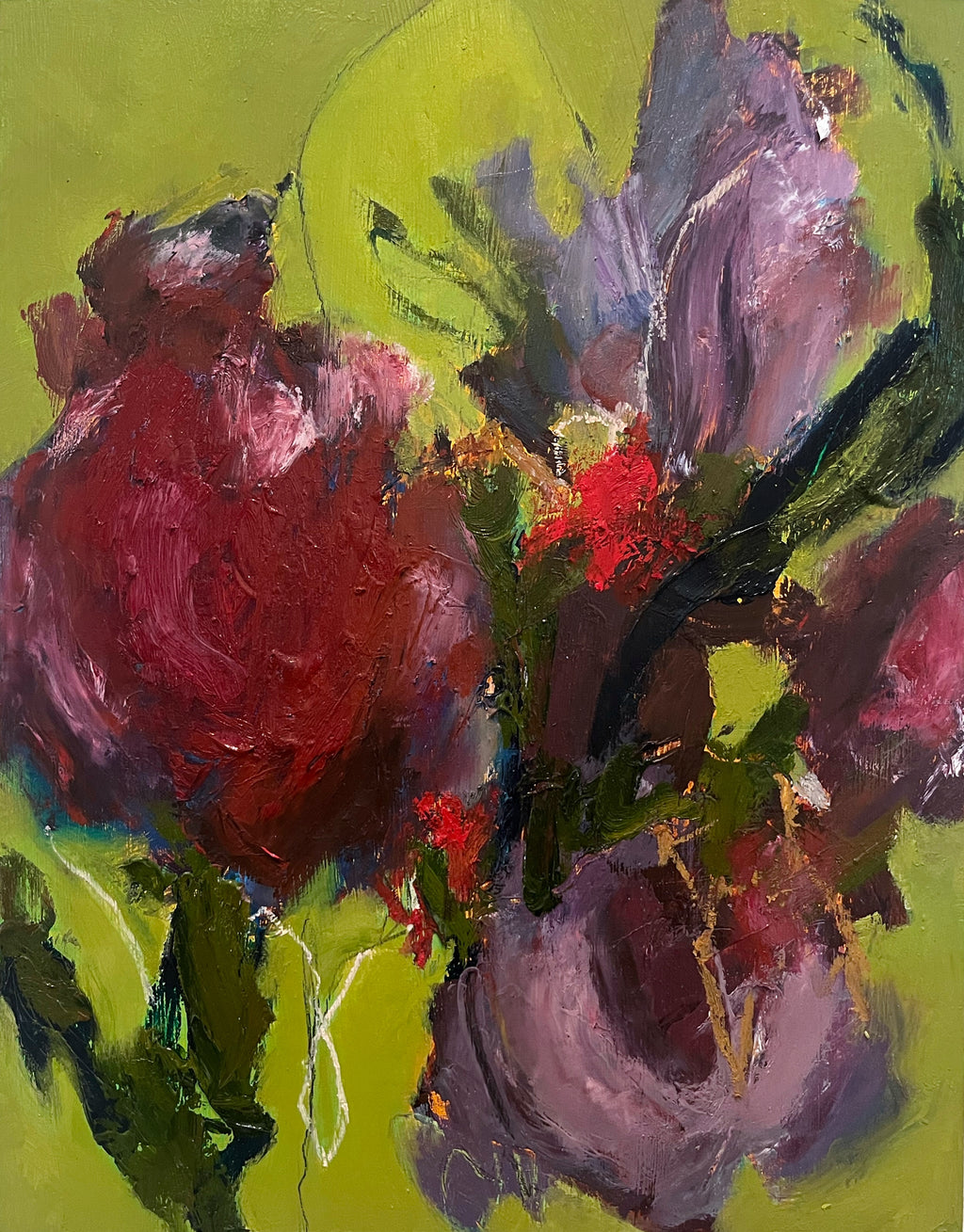 Painting by Elisa Gomez titled "Espontánea VIII" - 2.