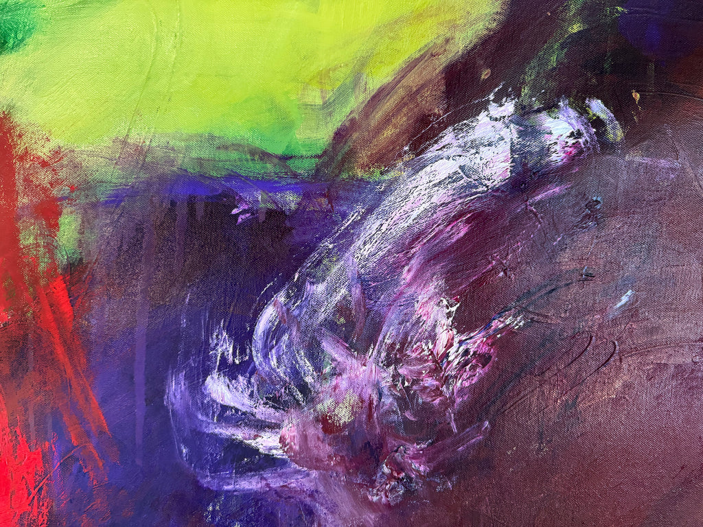 Painting by Elisa Gomez titled "Espontanéa VII" - 3.