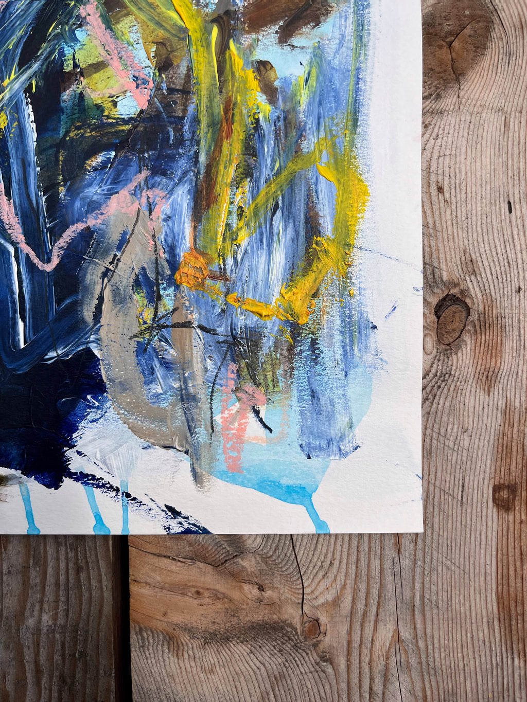 Painting by Elisa Gomez titled "Stanley Lake II" - 3.