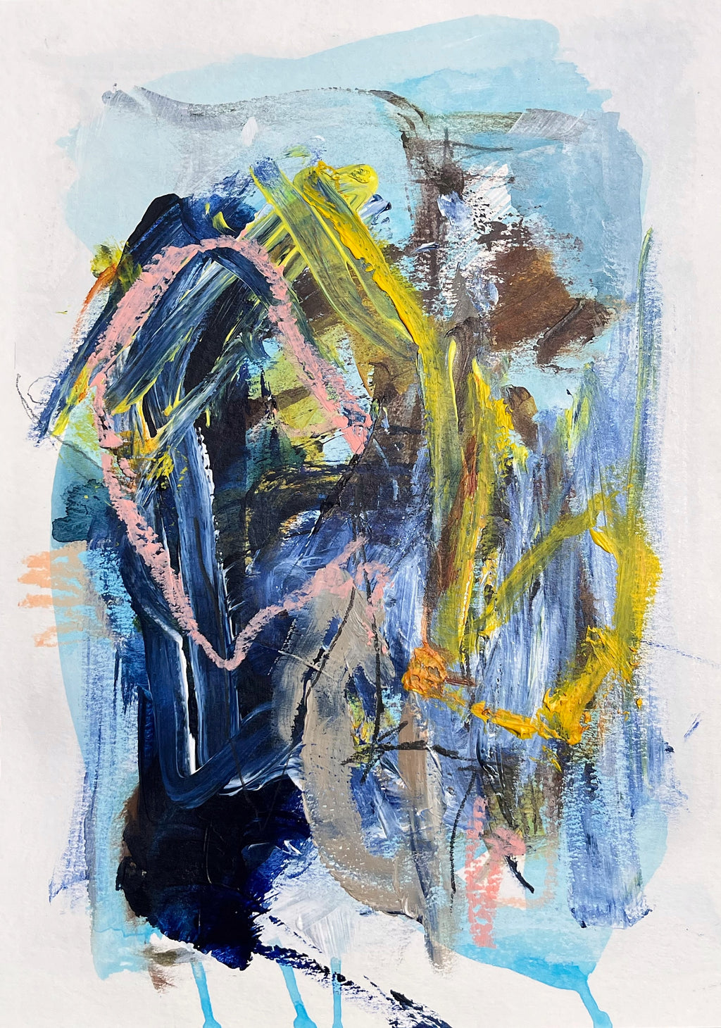 Painting by Elisa Gomez titled "Stanley Lake II" - 2.