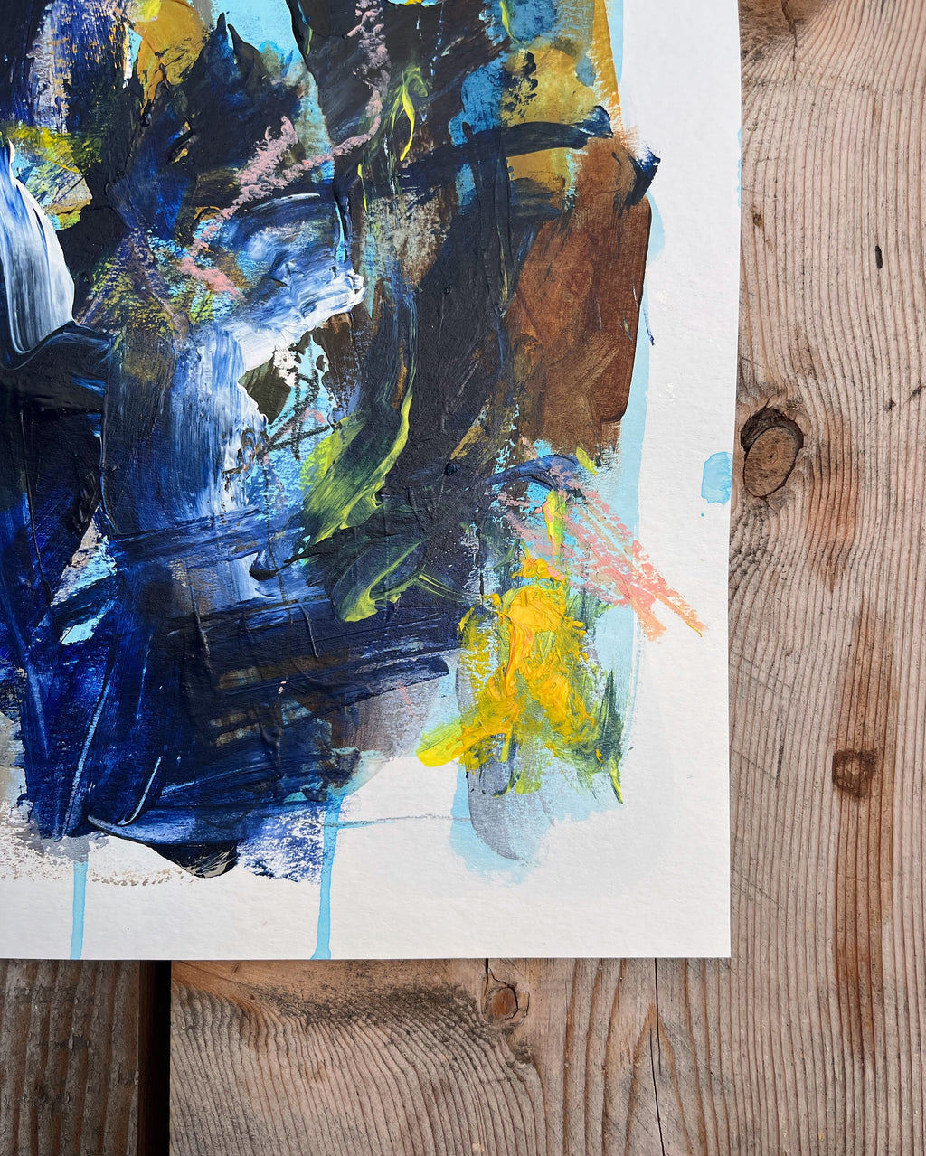 Painting by Elisa Gomez titled "Stanley Lake III" - 3.