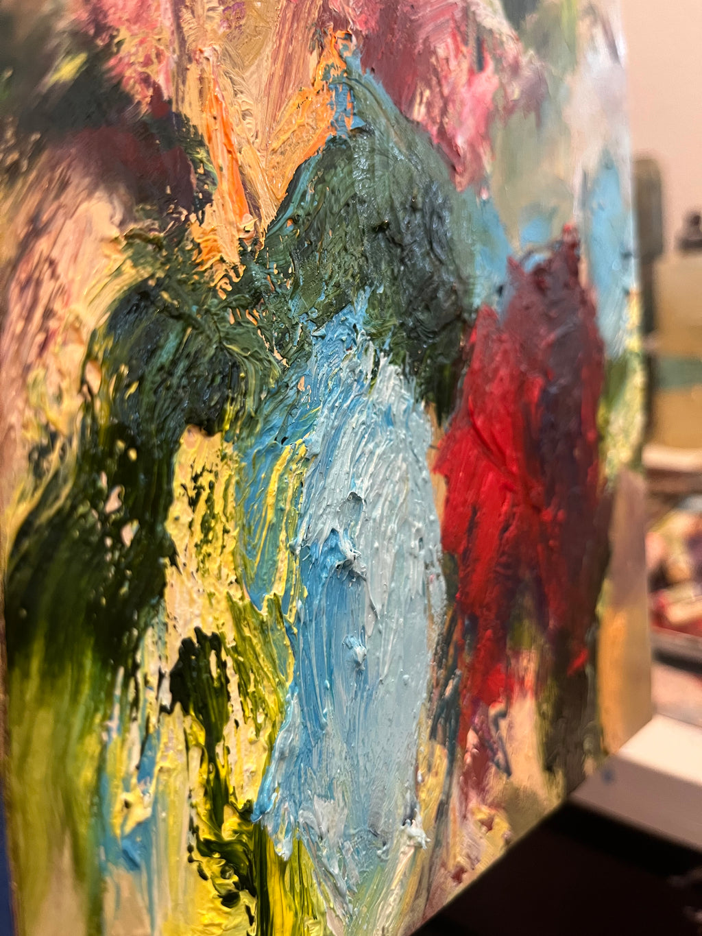 Painting by Elisa Gomez titled "Terrain Study XVI" - 3.