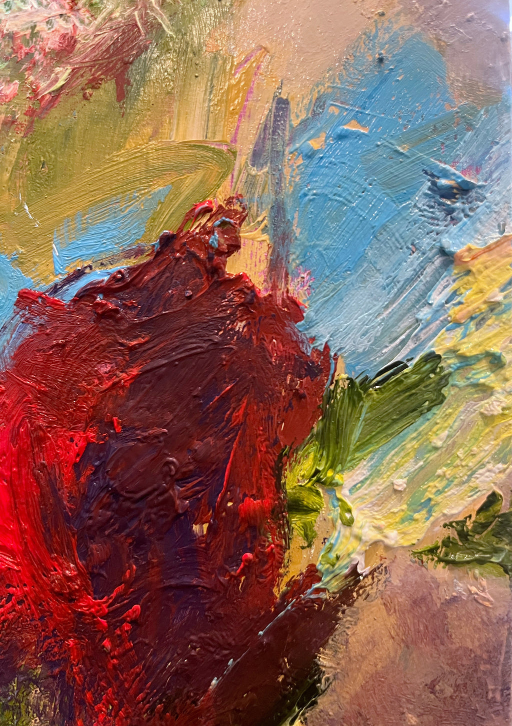 Painting by Elisa Gomez titled "Terrain Study XVI" - 5.