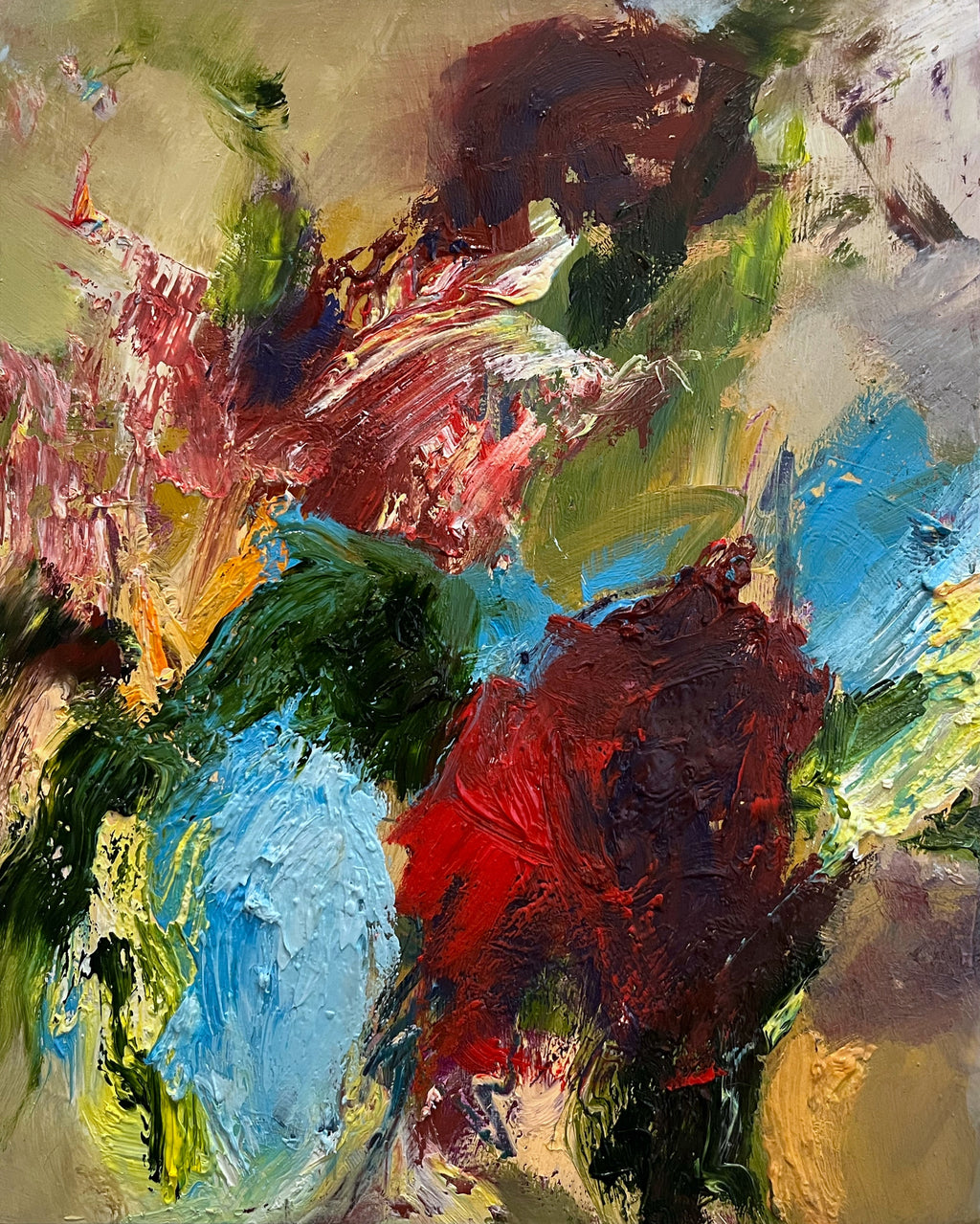 Painting by Elisa Gomez titled "Terrain Study XVI" - 2.