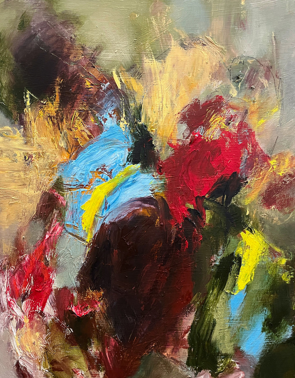 Painting by Elisa Gomez titled "Terrain Study XVII" - 2.