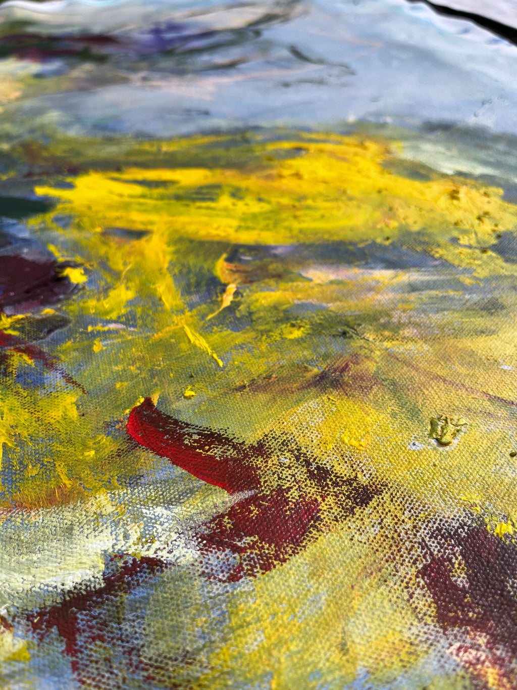 Painting by Elisa Gomez titled "Wildflower I" - 3.