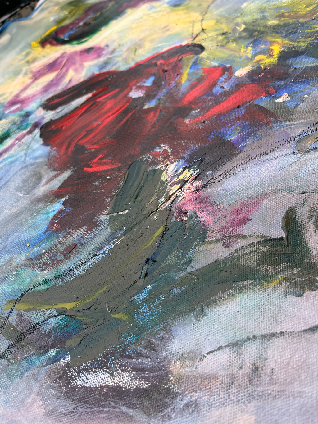 Painting by Elisa Gomez titled "Wildflower I" - 4.