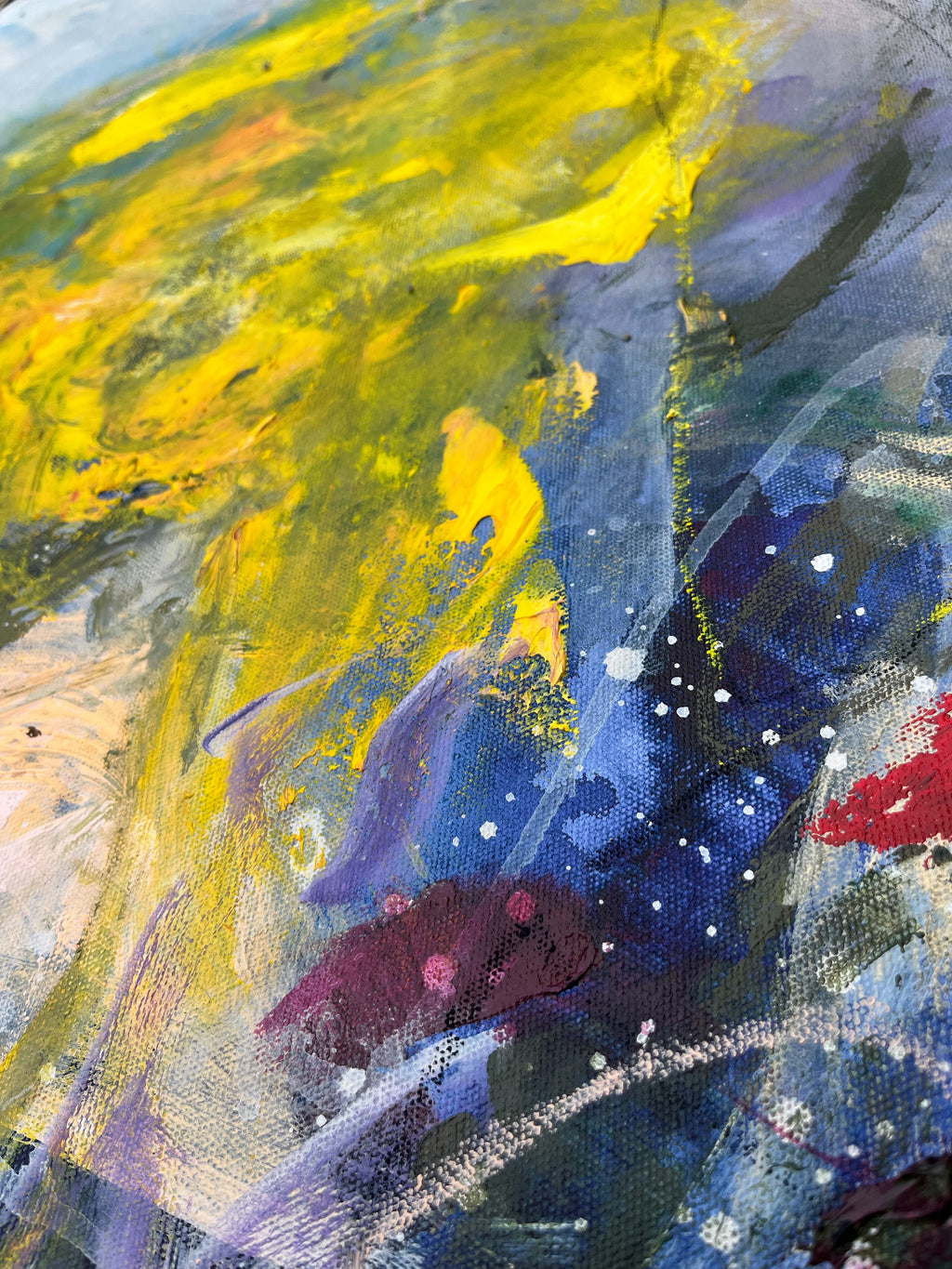 Painting by Elisa Gomez titled "Wildflower II" - 3.