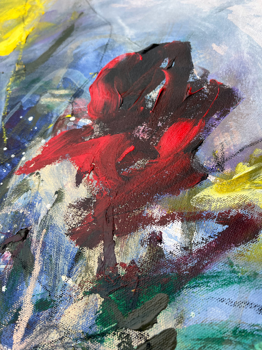 Painting by Elisa Gomez titled "Wildflower II" - 4.