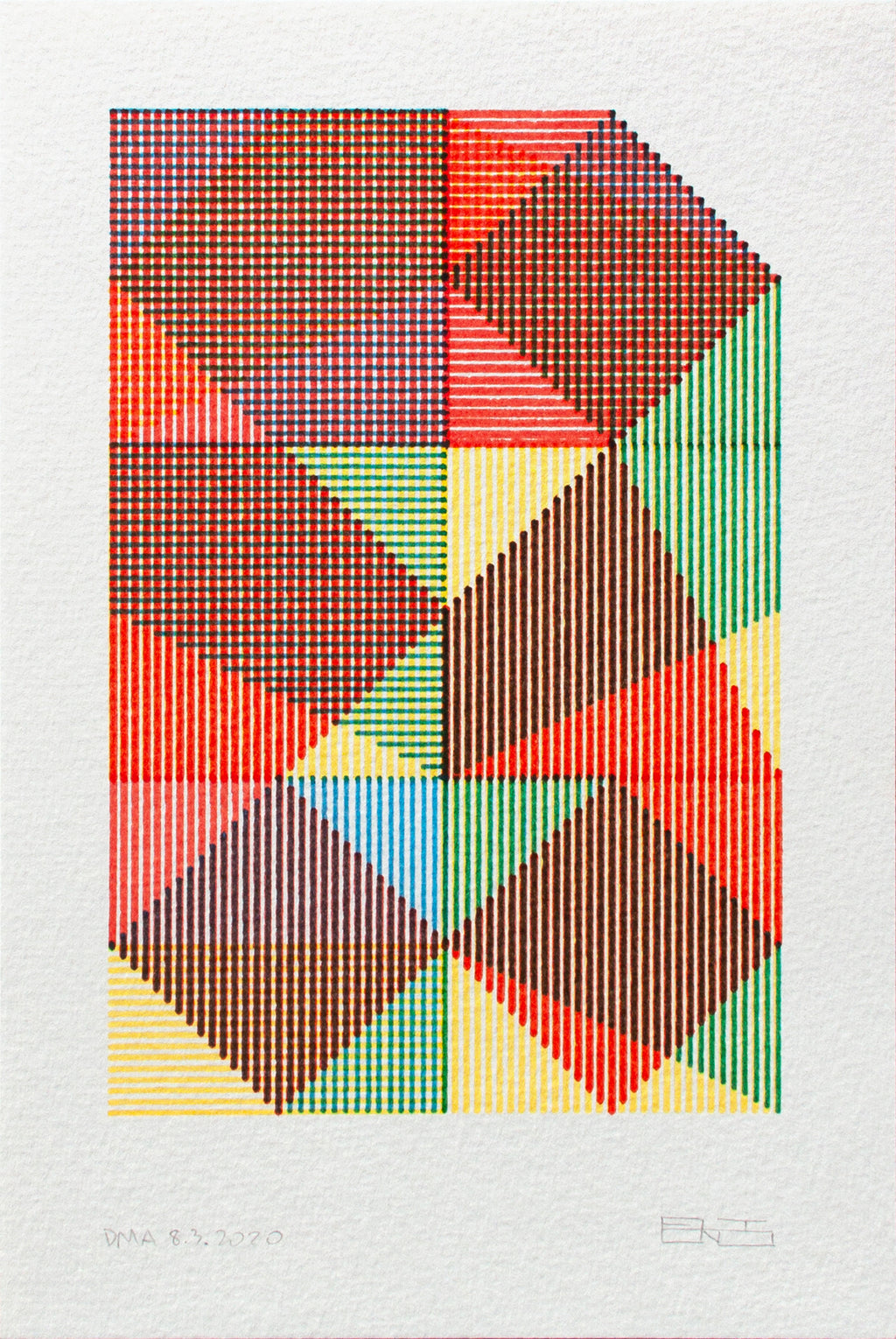 Drawing by Eltono titled "DMA 8.3.2020A" - 2.