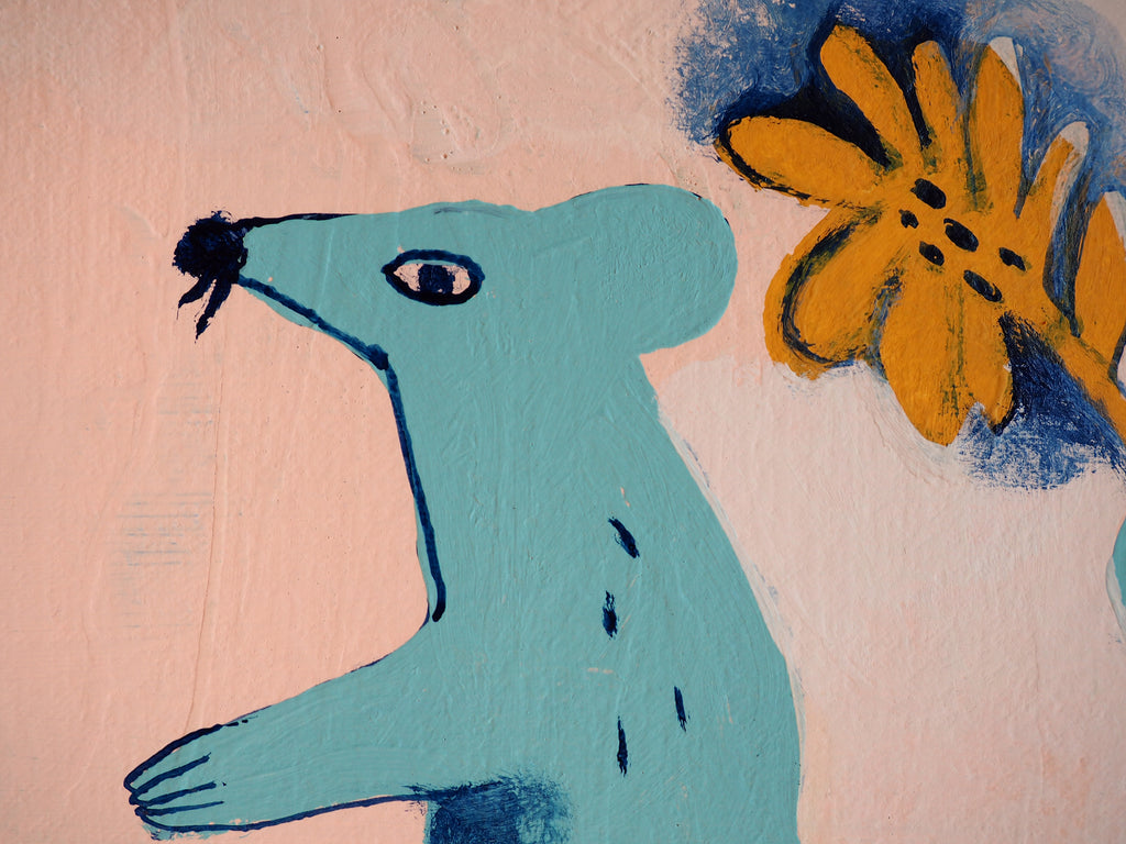 Painting by Emma Gerig titled "Field Mouse Day" - 5.