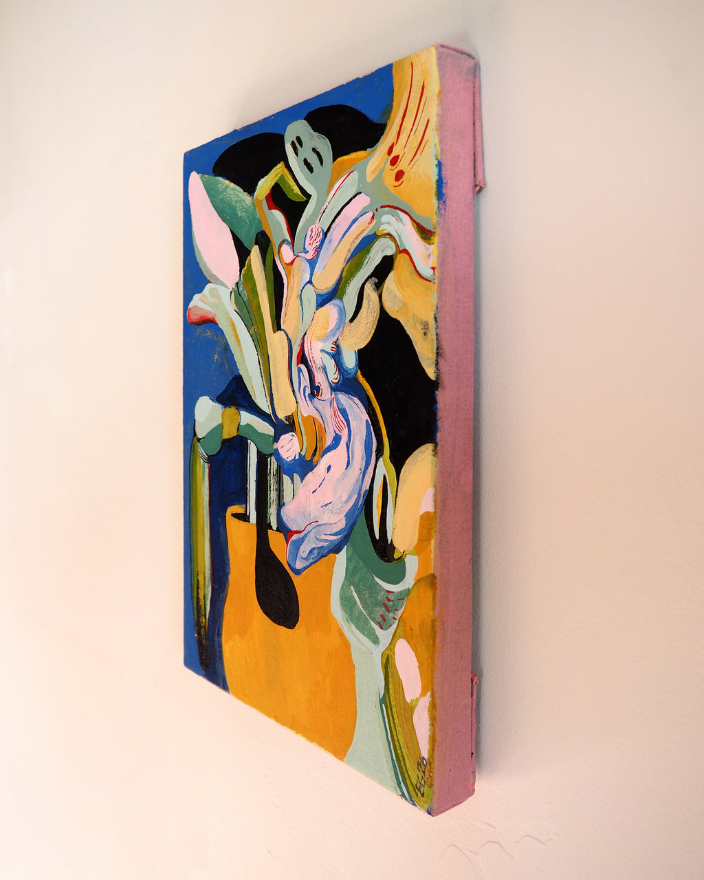 Painting by Emma Gerig titled "Flower Thing" - 4.