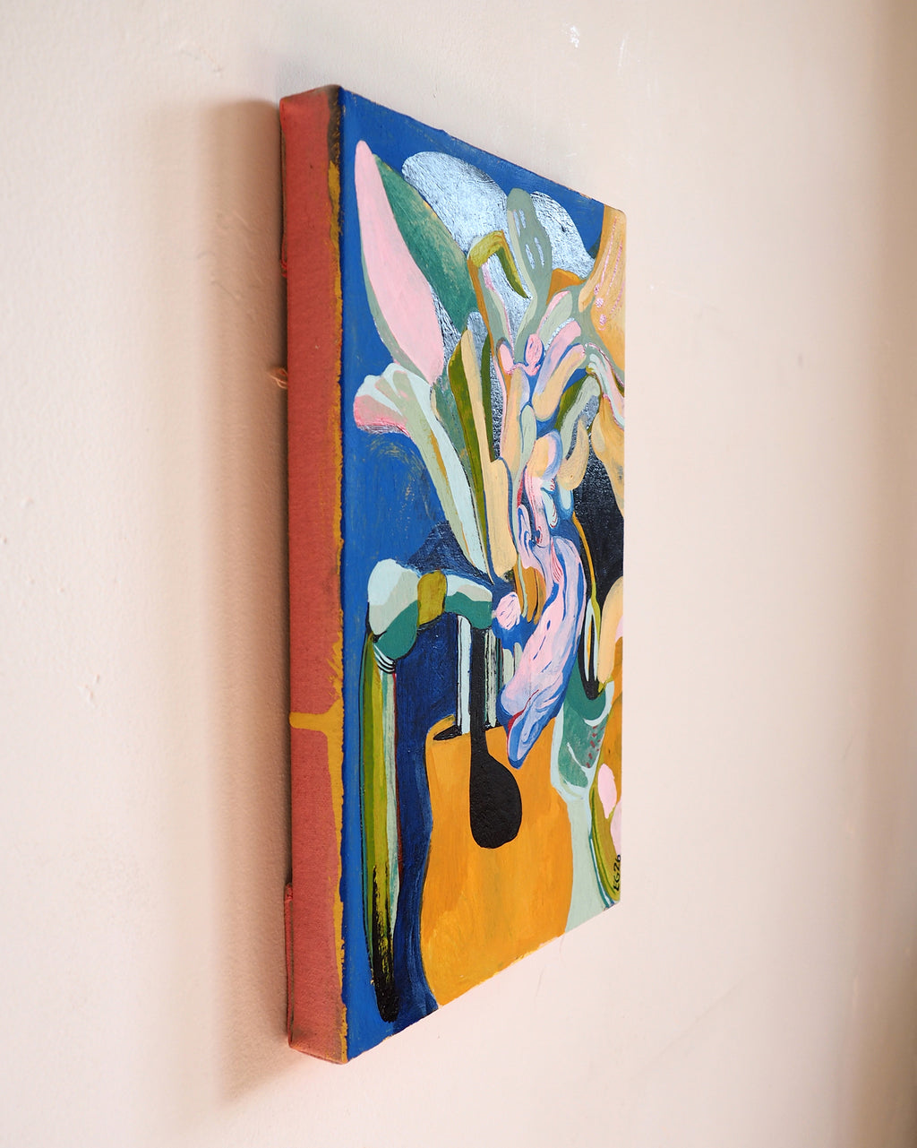 Painting by Emma Gerig titled "Flower Thing" - 6.