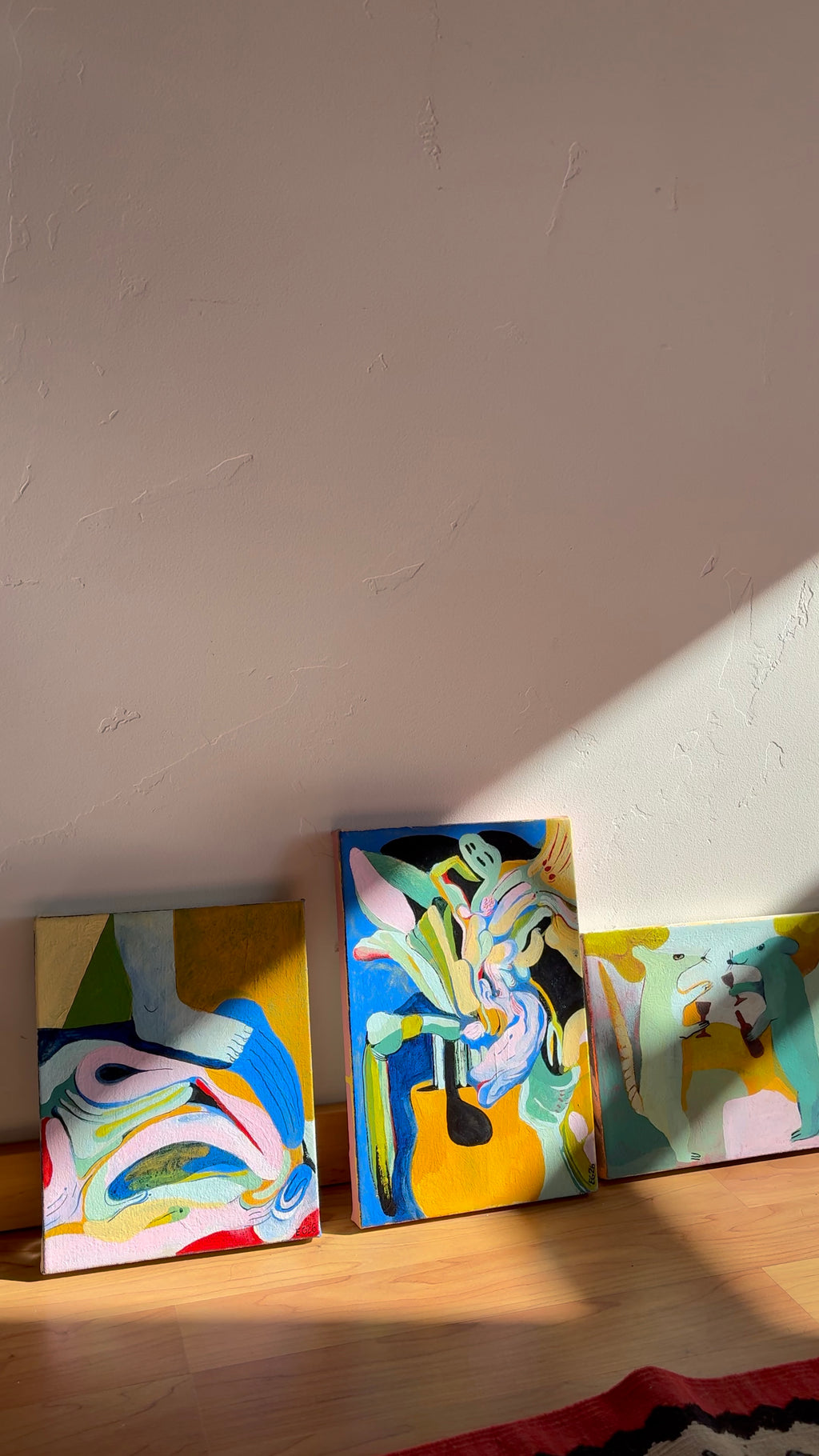 Painting by Emma Gerig titled "Flower Thing" - 7.