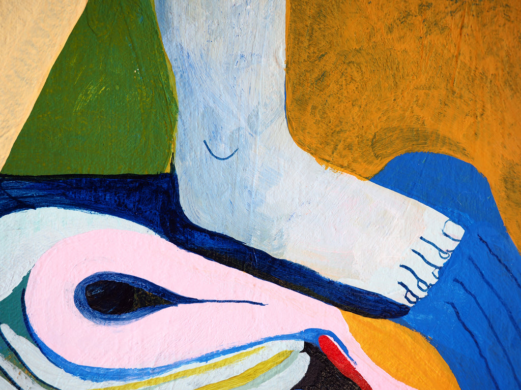 Painting by Emma Gerig titled "The Foot One" - 5.