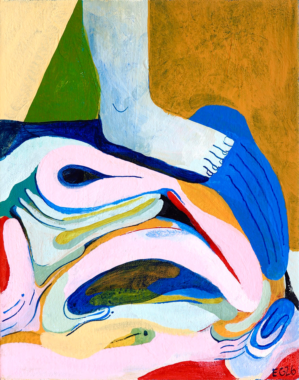 Painting by Emma Gerig titled "The Foot One" - 2.