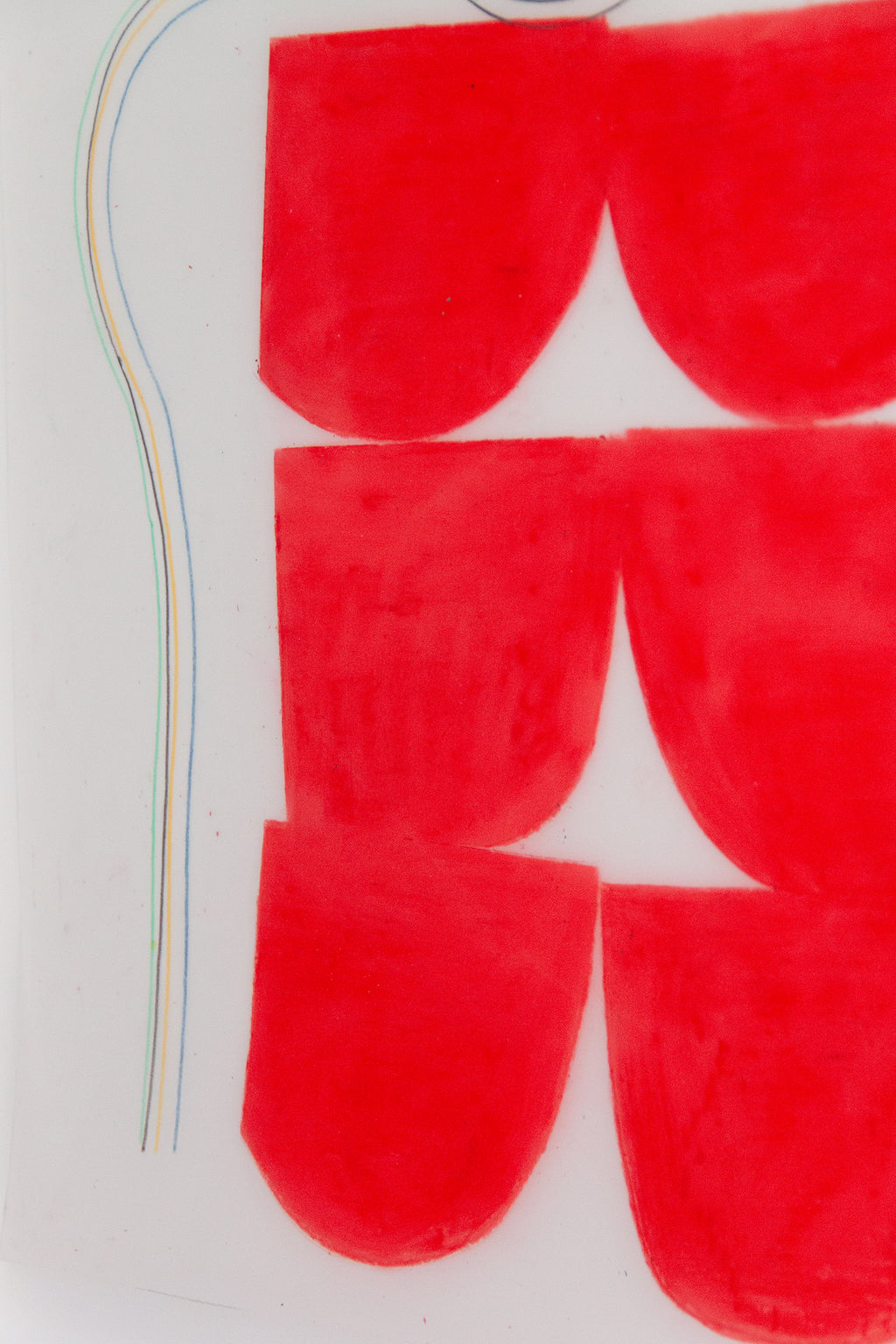 Drawing by Vicki Sher titled "Spring Formal (Red)" - 4.