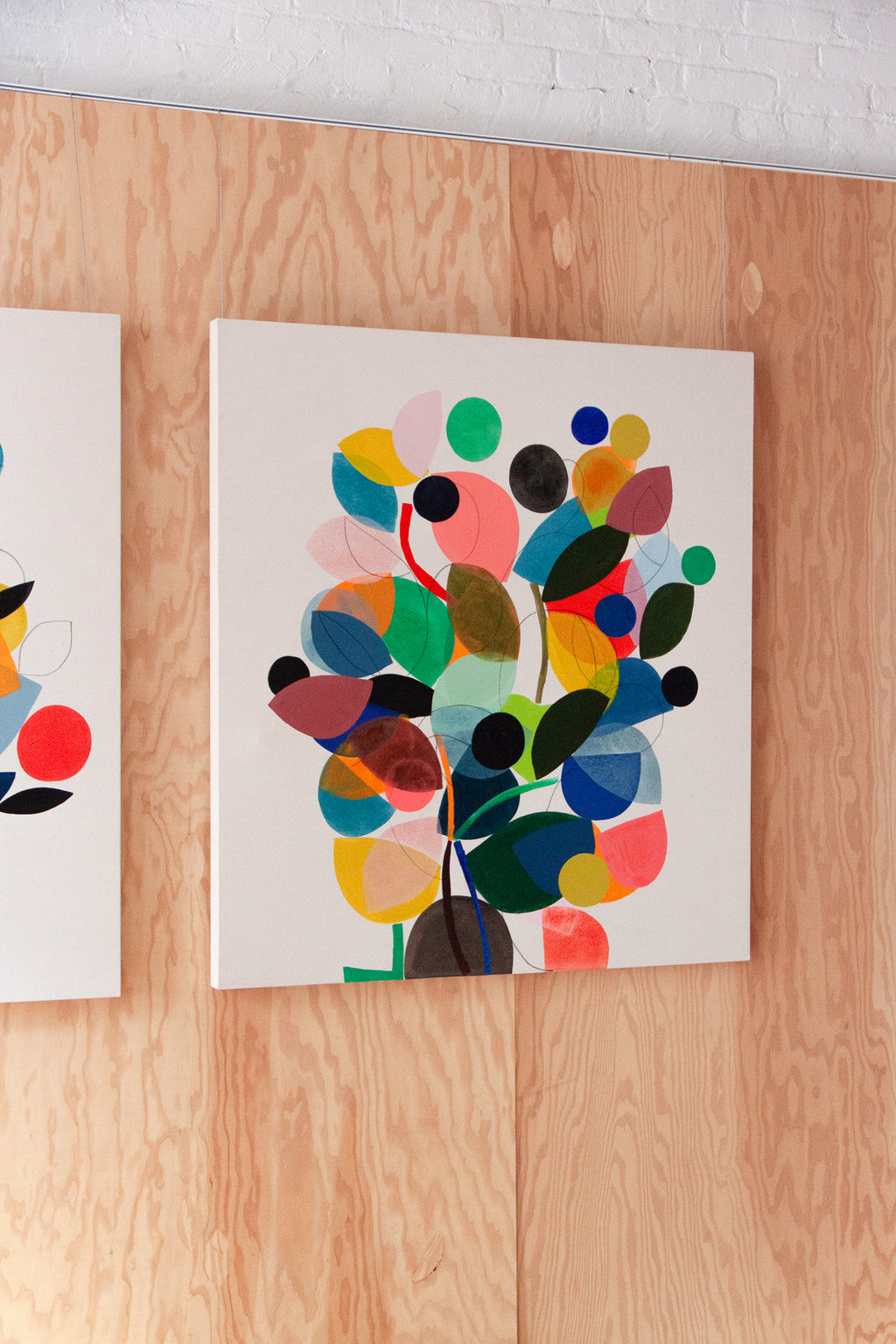 Painting by Vicki Sher titled "Crossed Path" - 4.