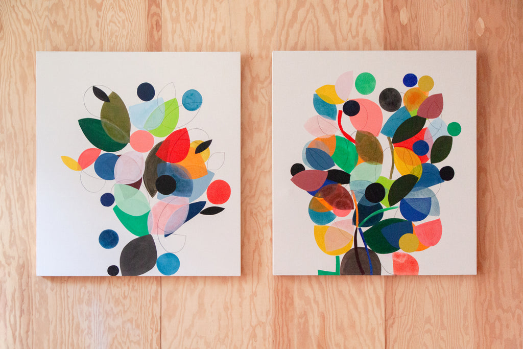 Painting by Vicki Sher titled "Bright Light" - 5.