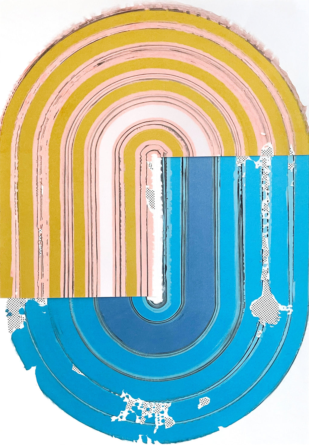 Painting by Erik Barthels titled "Dot Matrix Display" - 2.