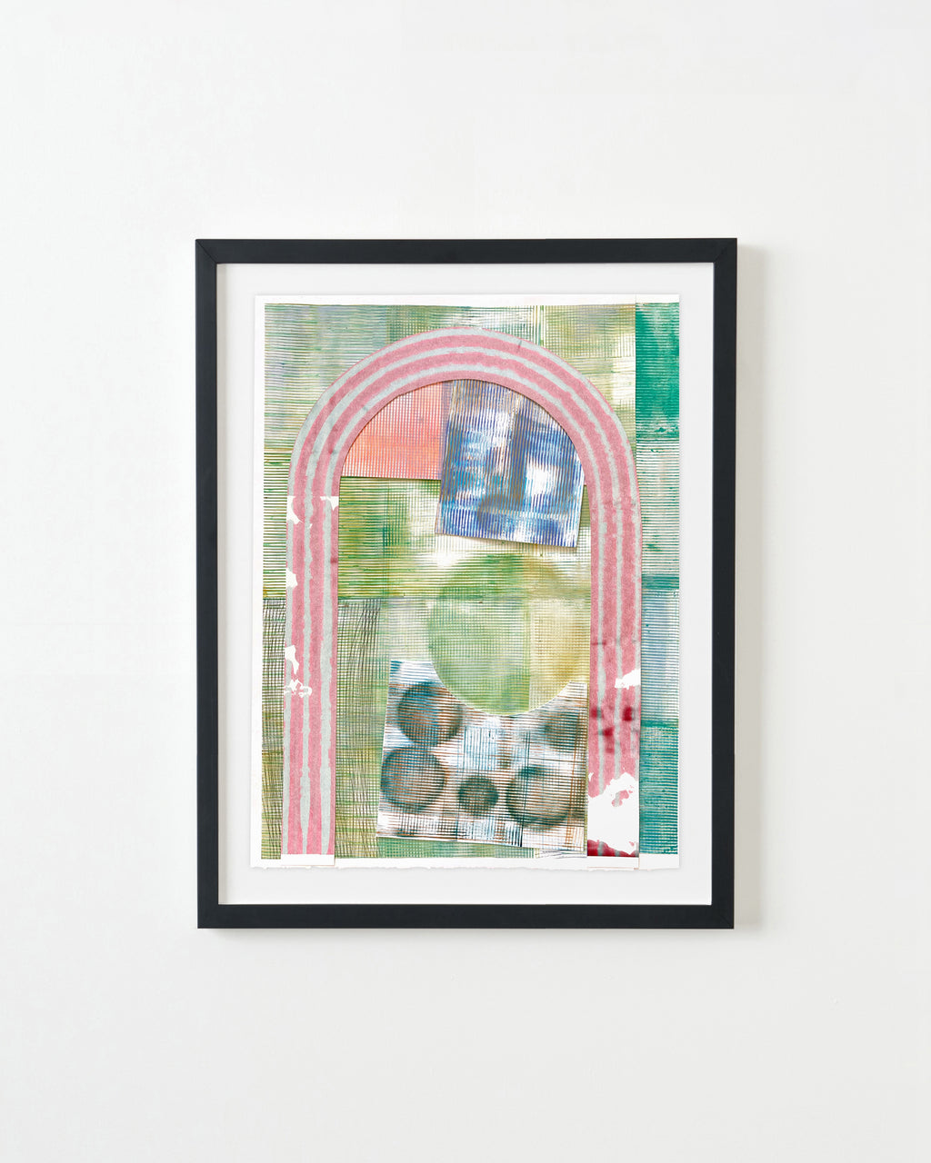 Painting by Erik Barthels titled "Greenhouse Glitch" - 3.