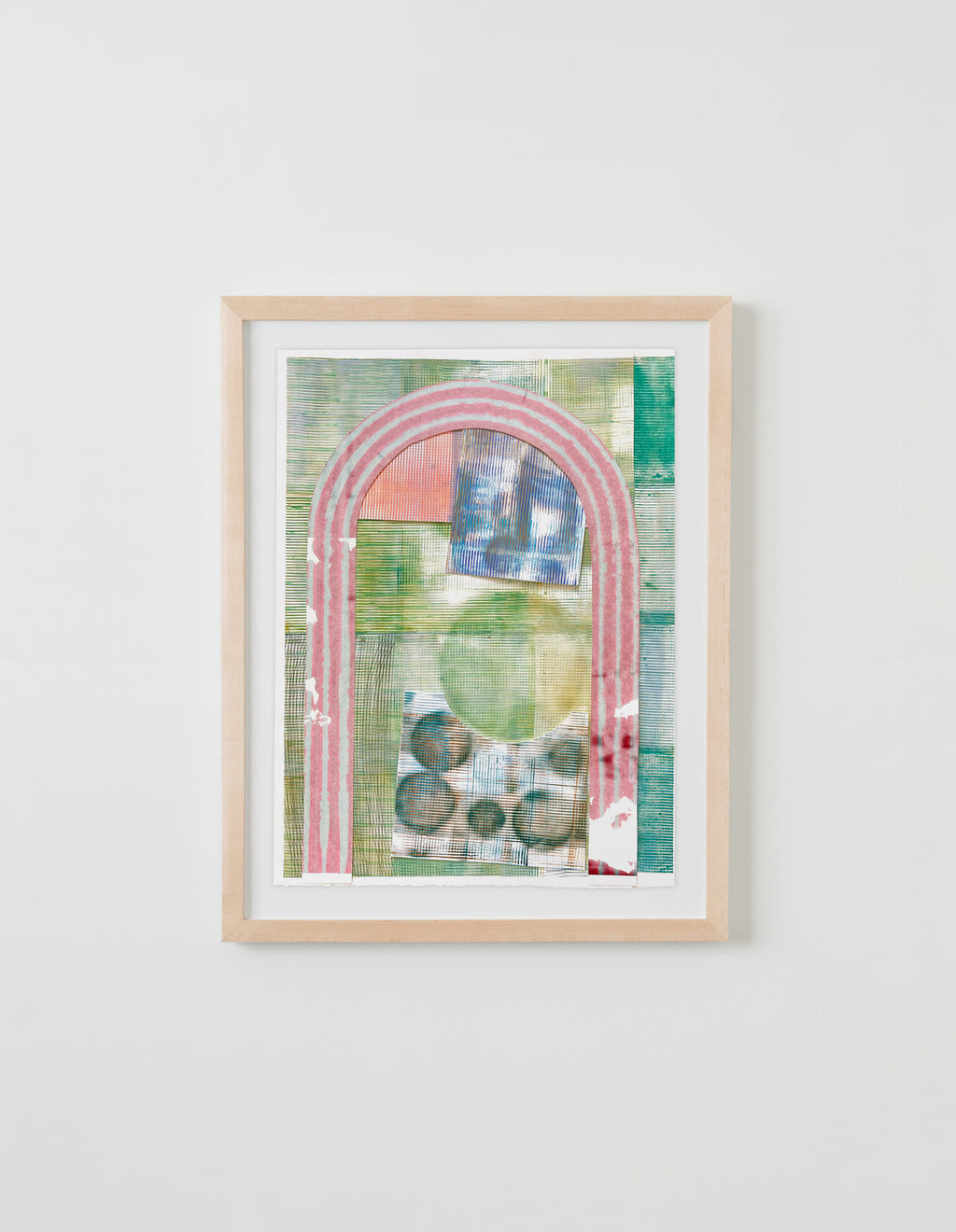 Painting by Erik Barthels titled "Greenhouse Glitch" - 4.