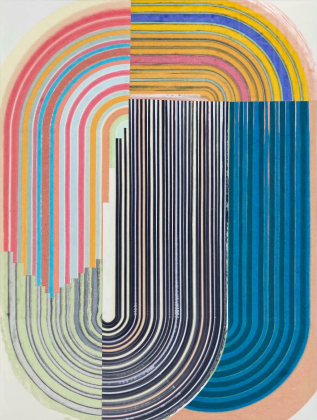 Painting by Erik Barthels titled "Labyrinth Story" - 2.