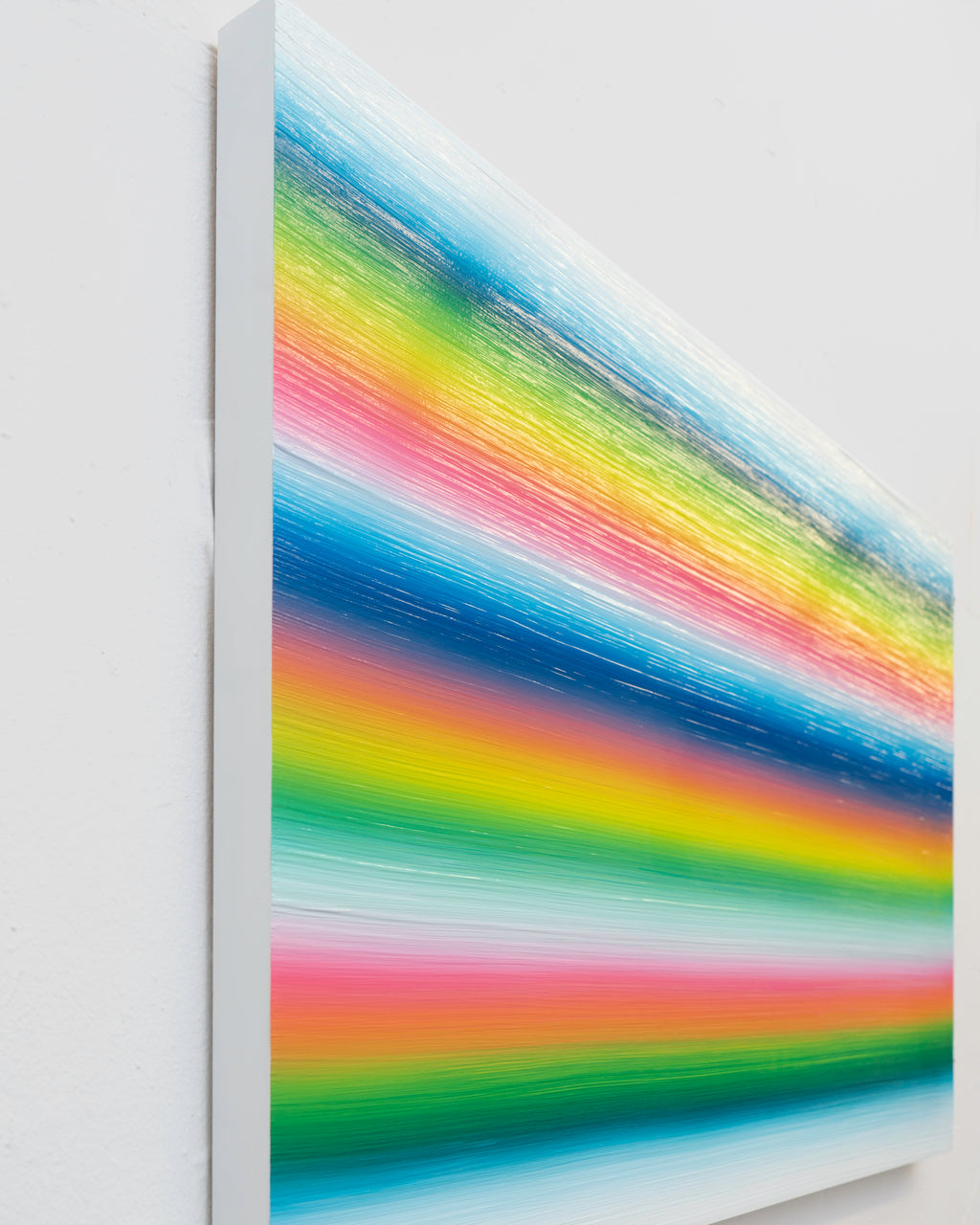 Painting by Erin D. Garcia titled "Balancing Light #1 (Diptych)" - 4.