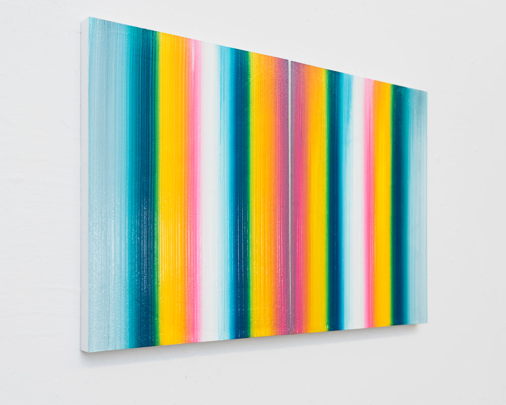 Painting by Erin D. Garcia titled "Balancing Light #3 (Diptych)" - 3.