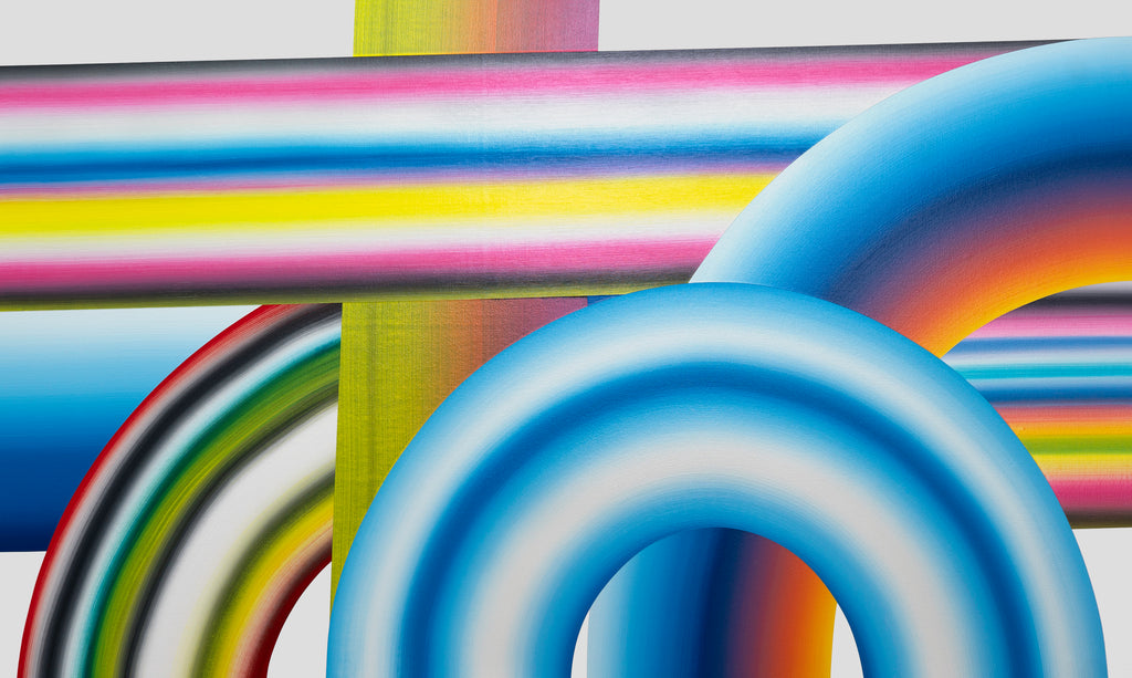 Painting by Erin D. Garcia titled "Large Gradient #11" - 2.