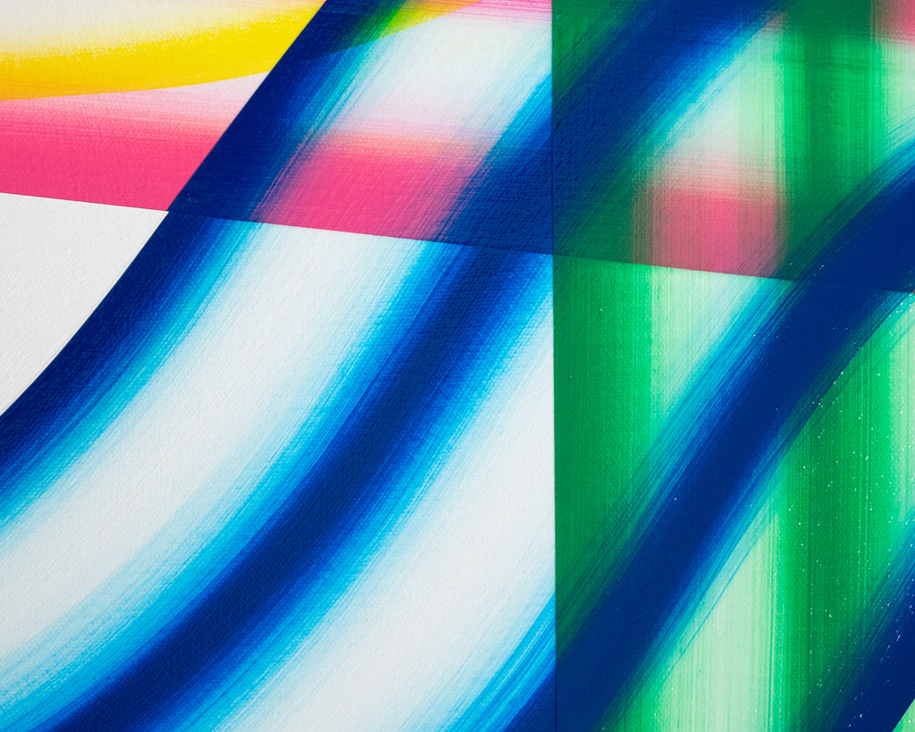 Painting by Erin D. Garcia titled "Transparent Gradient #1" - 4.