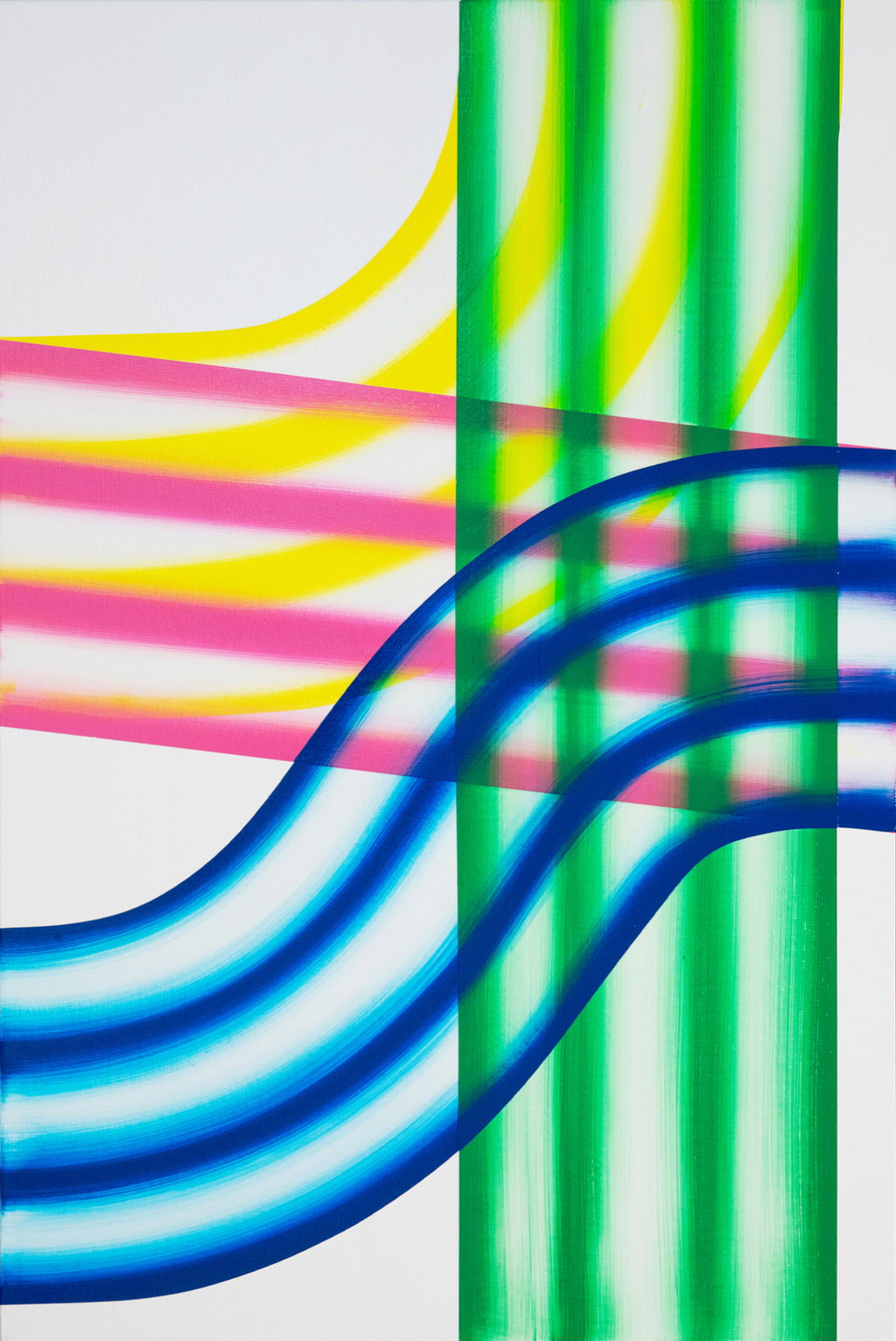 Painting by Erin D. Garcia titled "Transparent Gradient #1" - 2.