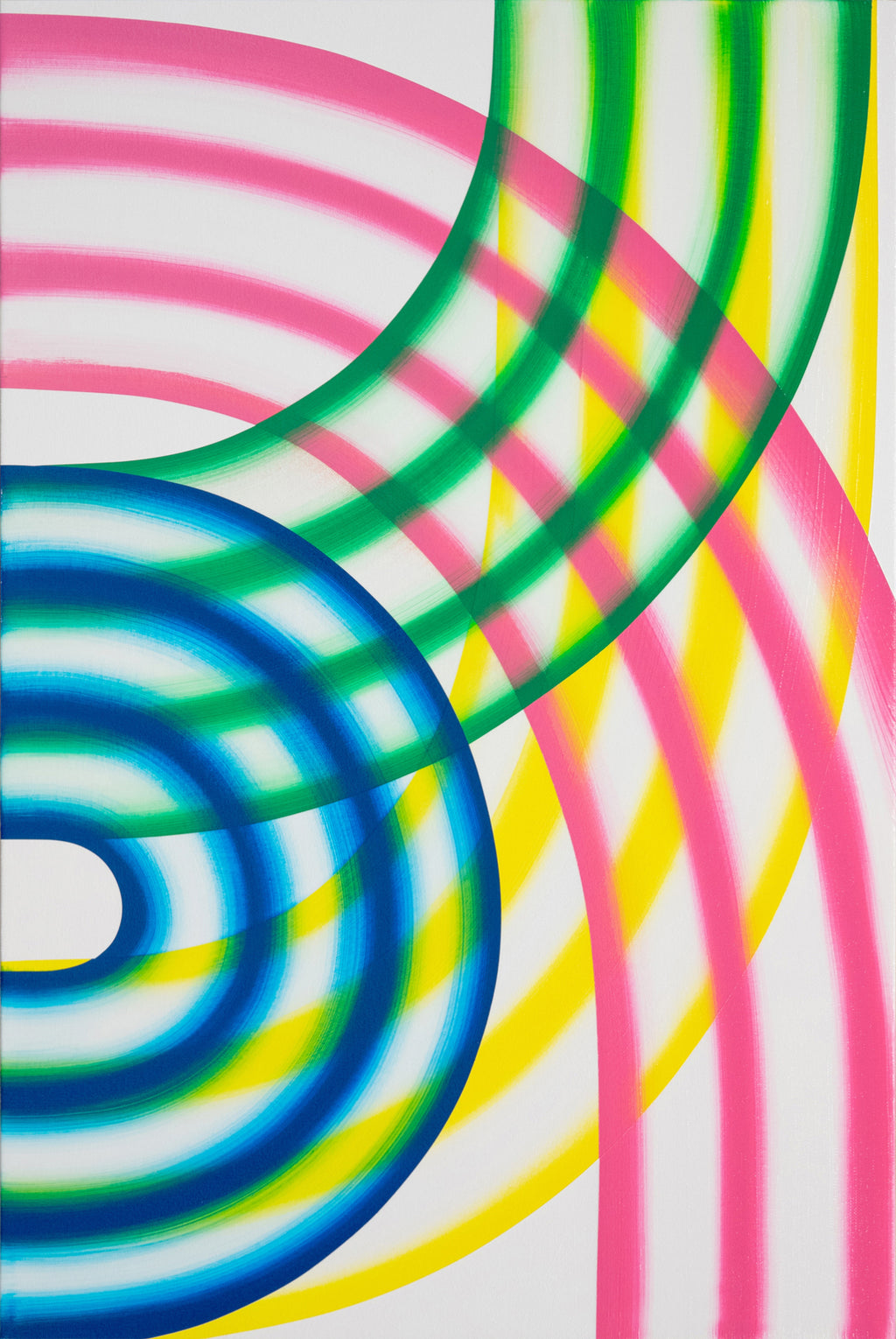 Painting by Erin D. Garcia titled "Transparent Gradient #2" - 2.