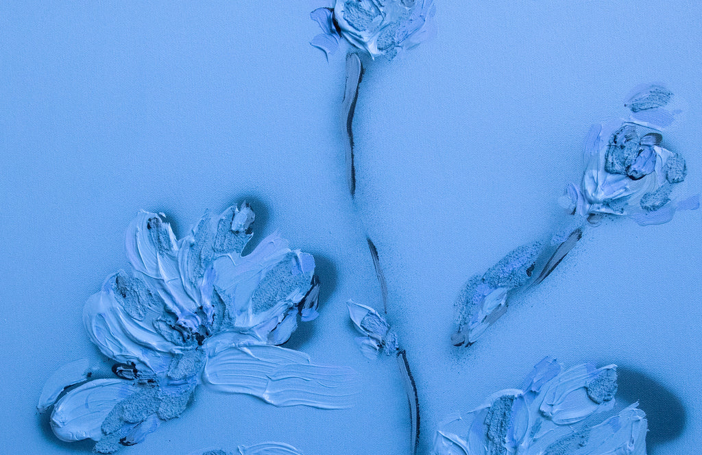 Painting by Erin Lynn Welsh titled "Monochromatic 24" - 3.
