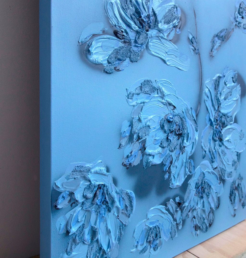 Painting by Erin Lynn Welsh titled "Monochromatic 24" - 4.