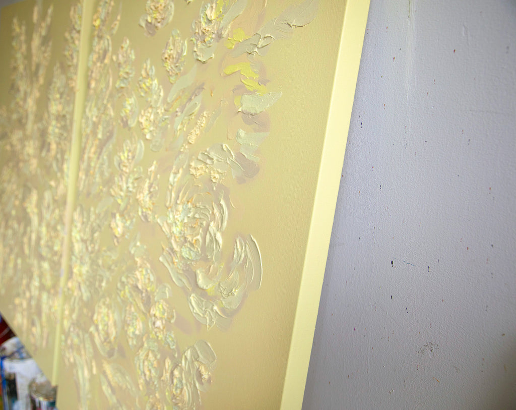 Painting by Erin Lynn Welsh titled "Monochromatic 10" - 3.