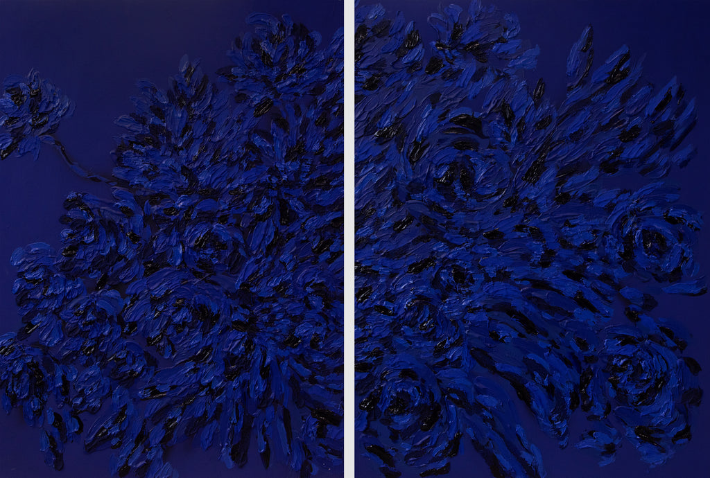 Painting by Erin Lynn Welsh titled "Monochromatic 4" - 2.